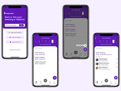 TeamTime Mobile Application mobile app design ui ui design ux uxdesign