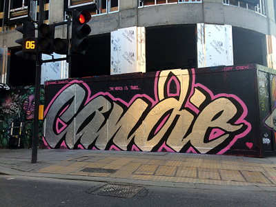 CANDIE DUB candie design graffiti hiphop london streetart typography