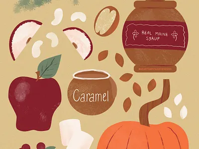 Baketober Fall autumn baking drawing drawing challenge fall fall colors food illustration handlettering illo illustration illustration art illustrator lettering texture typography