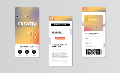 Creativ Festival Phone website branding design illustration illustrator logo typography ui ux vector web