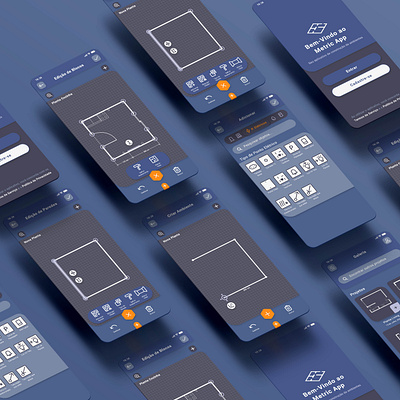 Metric Planner - Architecture App app app design architecture app design digital design ui ui design ux design