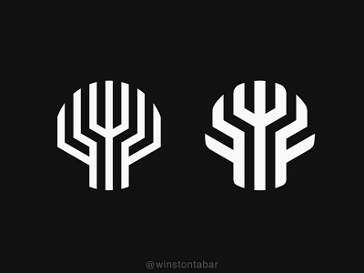 Fractal tree concepts abstract clean design geometric logo logodesigner logomark minimal minimalism modern