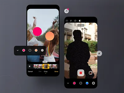 Identity Protection App Concept app app design camera cropping design digital face recognition filters interaction interface privacy product design prototype recording sketch ui user experience user interface ux video edit