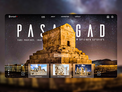 PASARGAD adobexd iran landing design landingpage landscape pasargad persia persian persian ui ui design ui ux design uiux uiuxdesign ux design web design webdesign