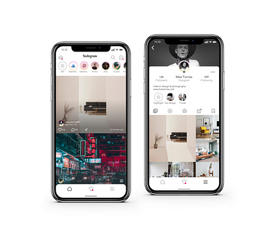 Instagram concept app app design application concept instagram interface interface design mobile social ui ux visual