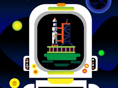 space design digital art digital painting illustration vector