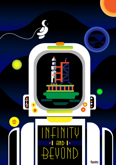 space design digital art digital painting illustration vector