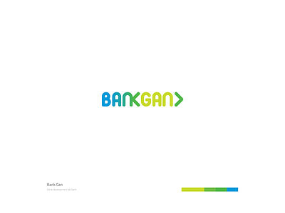 Bank Gan Logo bank brand development brand direction brand identity branding concept design gredient green illustration logo medical ui ux