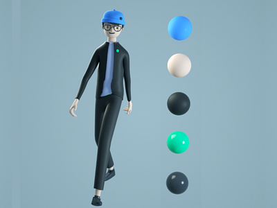 Character 3D 3d animation apple emoji character characterdesign cinema 4d octane octane render people person videogame
