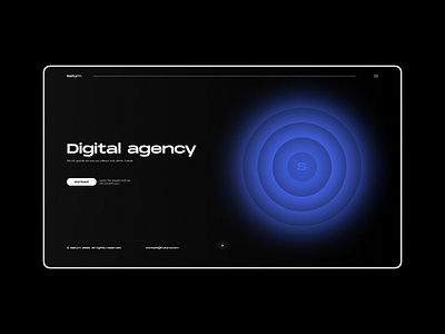 Saturn dark | Digital agency agency black black white dark ui design digital agency firstscreen lviv minimalism ui ukraine web