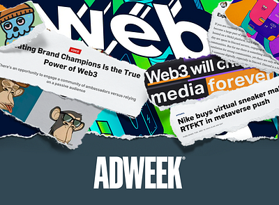 Adweek x CatalystU Web3/NFT Web Article article design graphic design nft web article web3