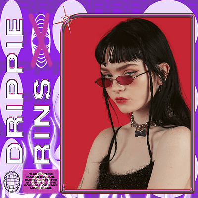 "DRIPPIE RINS" COVER ART (FREE PSD) branding cd cover cover art cover design design photoshop pixel