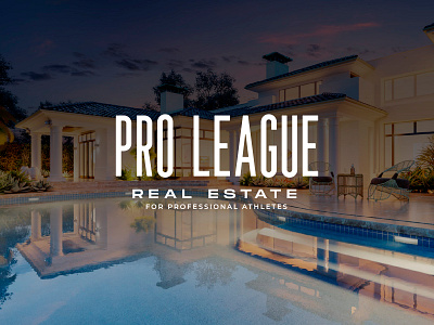 Pro League Real Estate for Professional Athletes Branding addidas athlete branding icon icon set league logo nike photography portrait pro pro athlete pro sports real estate realty sports ui