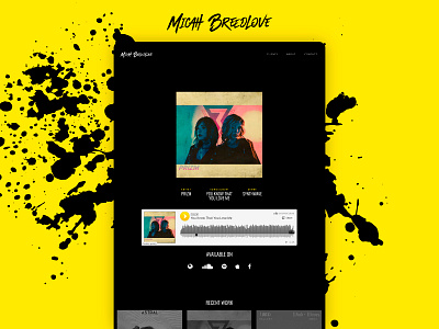 Micah Breedlove Audio Engineer Website album artwork audio audio engineer audio mix branding identity logo music music artwork soundwave studio ui uiux ux web webflow website website design