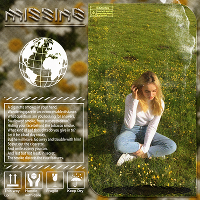 "MISSING" COVER ART cd cover cover art cover design design photoshop pixel