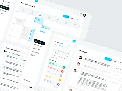 Teamr adobe xd app branding clean design dribbble best shot minimal ui ux web