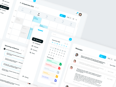 Teamr adobe xd app branding clean design dribbble best shot minimal ui ux web