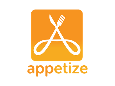 Appetize Logo branding design icon illustration logo