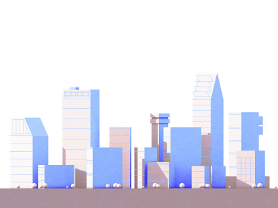 City 2d 2d art 3d architecture buildings c4d city draw lines render style styleframe