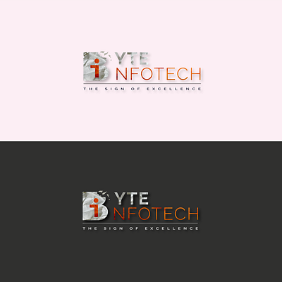 ByteIfotech-ReDesign bit brand branding byte design flat graphic illustration logo mask typography website