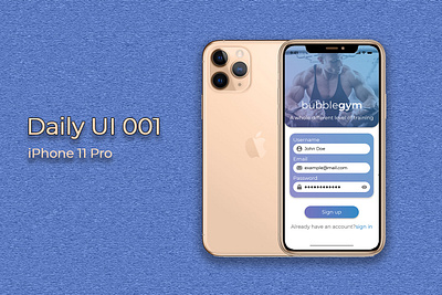 Daily ui 001 001 app daily ui dailyui dailyuichallenge design iphone sign in sign up signup ui ux