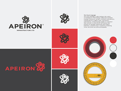 Apeiron Infastructure brand design branding graphic design identity design logo logodesign typography