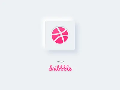Hello Dribbble! dailyui dailyuichallenge debut hello dribble icon invite logo ui ux