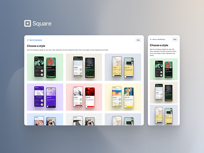 Square Online | Themes design system ecom editor online store selector theme ui website