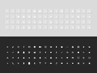 Dark vs. Light Icons` app icons app interface download figma icon design icon set icons icons set iphone iphone interface mockup neumorphic neumorphic design neumorphism neumorphism ui skeumorphism skeuomorph skeuomorphic uidesign uiux