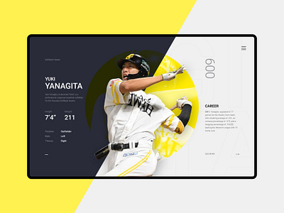 Daily UI #006 - User Profile 006 baseball dailyui dailyui006 sports userprofile