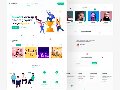 design agency agency agency landing page app clean clean ui design trend illustration modern ui ui design website design