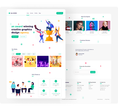 design agency agency agency landing page app clean clean ui design trend illustration modern ui ui design website design