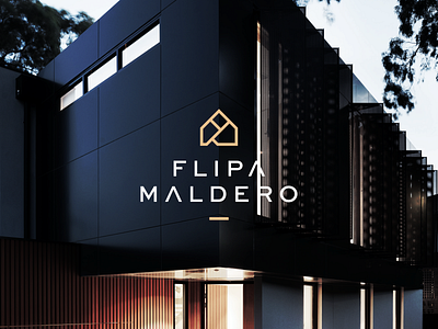 Flipa Maldero apartment brand branding combination design fm fmlogo home house icon logo logobrand luxury symbol vector