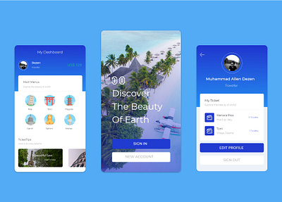 Travel App mobile mobile app mobile design ticket ticket booking travel ui ui design