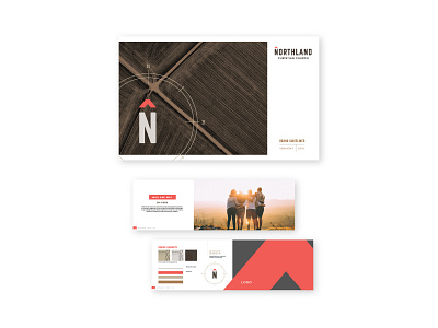 Northland Brandbook brand book church design church logo compass print design typography