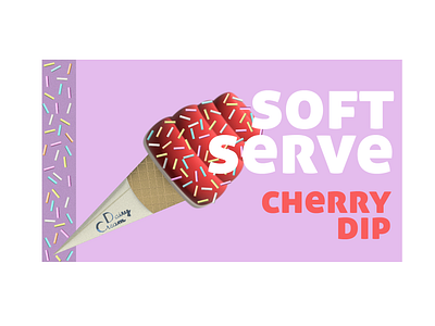 Summer Soft Serve advertising design branding food illustration graphic design graphic designer icecream illustration illustrator product illustration typography
