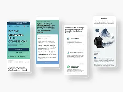 3StepCheckout - Landing Page 3d animation branding design ecommerce graphic design increase logo minimal minimalist motion graphics new optimization ui ux verification visual design web
