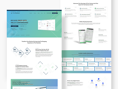 3StepCheckout - Landing Page alonakorol branding checking conversions design ecommerce extension great design increase minimalist new newest optimisation optimization shopify ux verification web