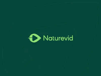 Naturevid logo branding custom logo design flim forest icon identity illustration leaf logo logo mark nature video