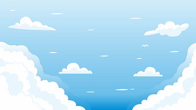 clean blue sky with white cloud illustration background vector air background beautiful beauty blue bright cloud cloudscape color day environment heaven light nature sky spring summer sunlight weather white