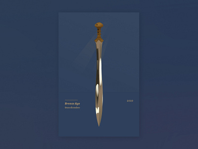 Swordtember bronze age gradient illustration illustrator sword swordtember vector