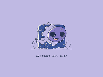 Vectober 2020 #2: Wisp gastly ghost handdrawn inktober inktober2020 pokemon pokemon art procreate wisp