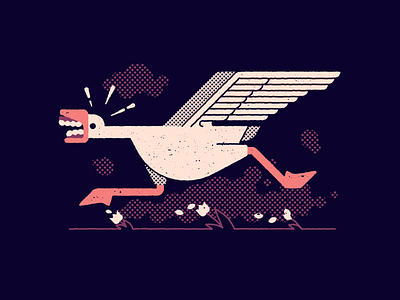 Vectober 08: Teeth dentures goose halftone illustration inktober inktober2020 rugrats teeth the goose is loose vectober vectober2020 vector