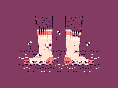 Vectober 11: Disgusting disgusting halftone illustration inktober inktober2020 stanky texture tube socks vectober vectober2020 vector