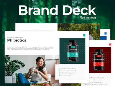 Brand Deck bottle label branddeck branding catalog health package design product catalog