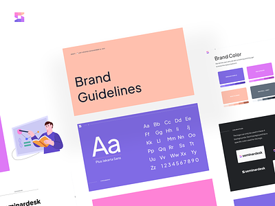 Seminar Desk Mini Brand Guidelines brand guidelines branding logo styleguides typography