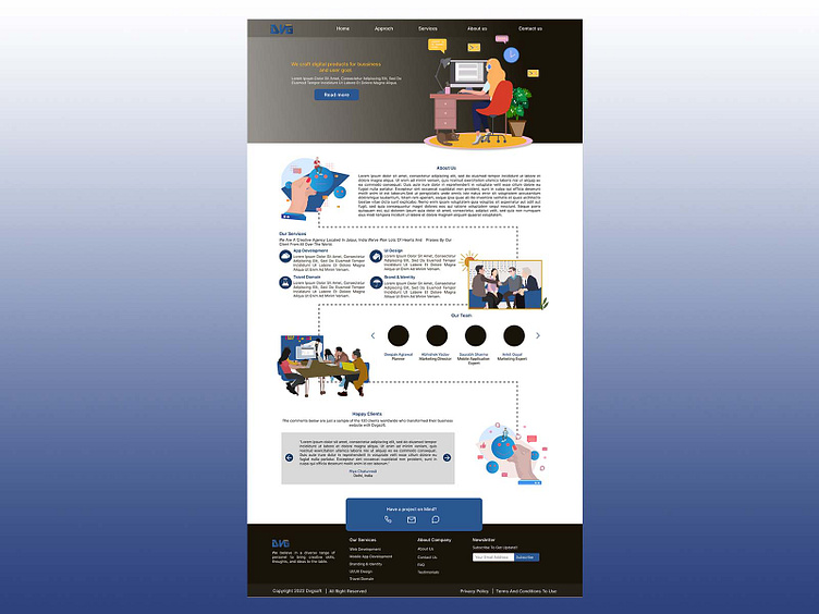 IT website by Deepak Agrawal on Dribbble