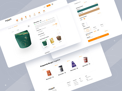 Fusen-Product Details page agency box branding e commerce graphic design illustration landing page logo minimal motion graphics package packeting product product design restaurant box takeaway box ui user experience user interface ux