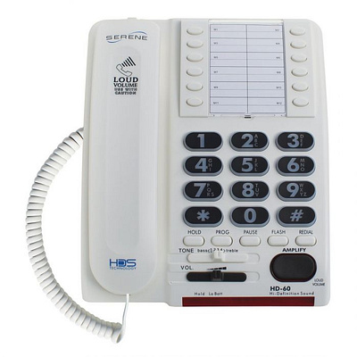 Corded Phones High-Definition 55+dB Amplified Phone - Serene Inn amplified telephone best buy corded phones corded phone cordless phones house phones serene innovations telephones for hard of hearing telephones for hard of hearing