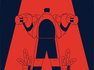 Balance your life #exercise 2d character art branding characterdesign design gym flyer illustration illustrator sport ui ux vector